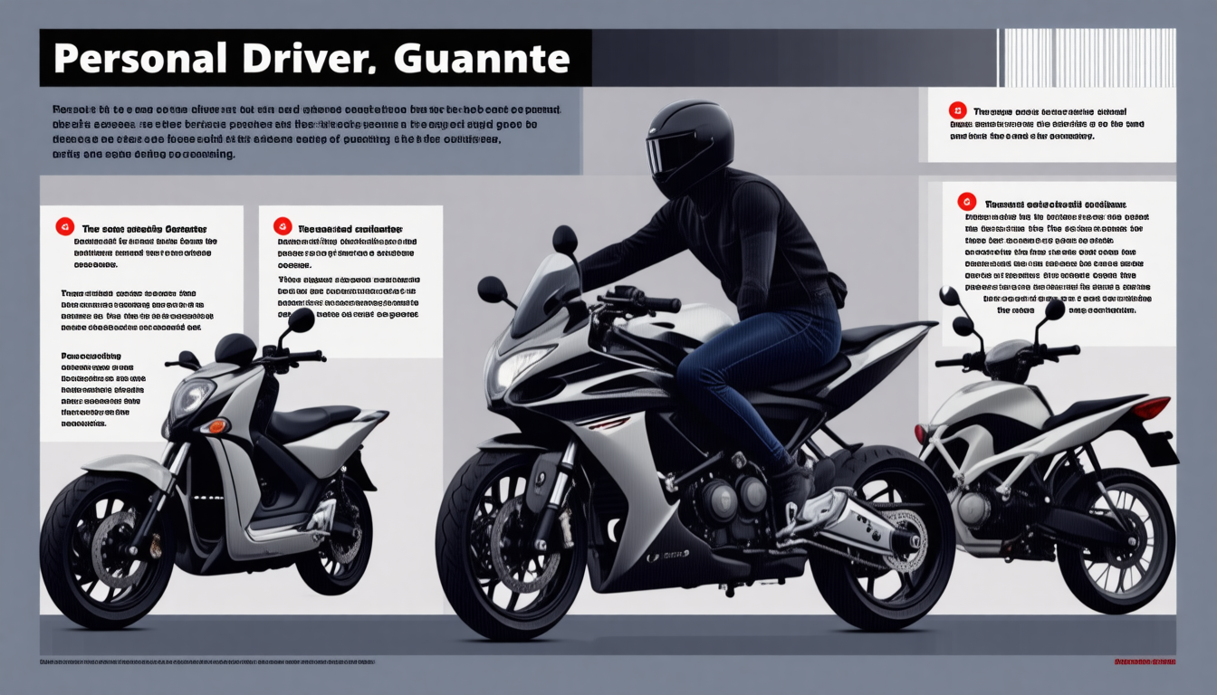découvrez pourquoi la garantie personnelle du conducteur est essentielle pour protéger les conducteurs de deux-roues contre les imprévus et les accidents.
