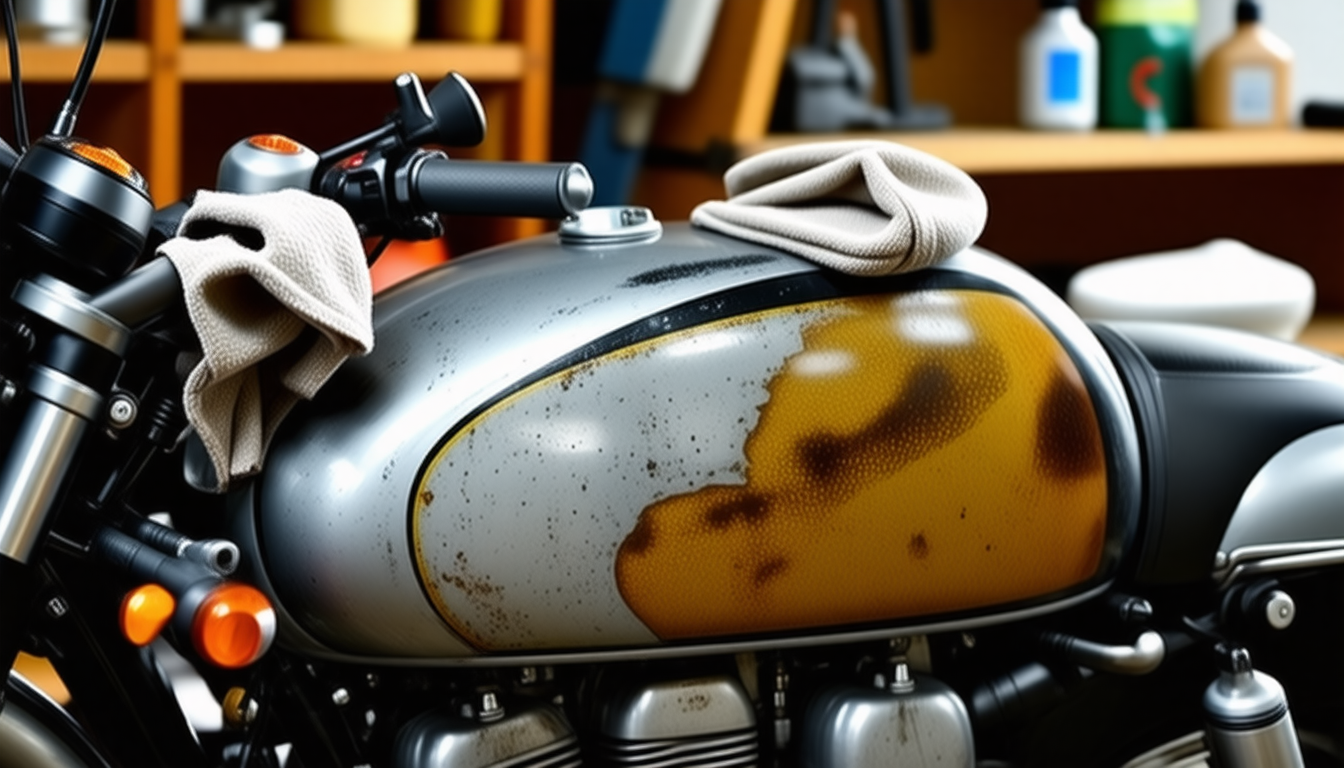 découvrez nos conseils pour protéger votre réservoir de moto vintage contre la corrosion et préserver son éclat d'origine, afin de garder votre précieux trésor en parfait état.
